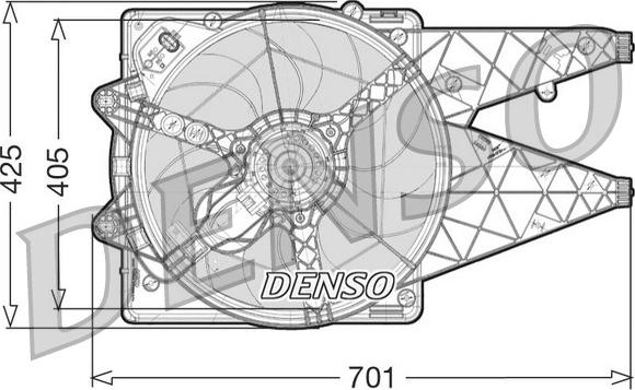 Denso DER09101 - Ventola, Raffreddamento motore autozon.pro