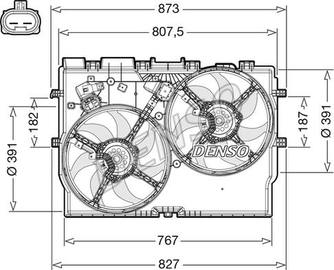 Denso DER09310 - Ventola, Raffreddamento motore autozon.pro