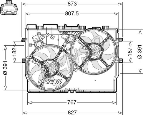 Denso DER09311 - Ventola, Raffreddamento motore autozon.pro