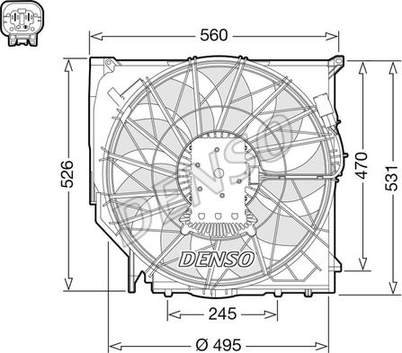 Denso DER05008 - Ventola, Raffreddamento motore autozon.pro