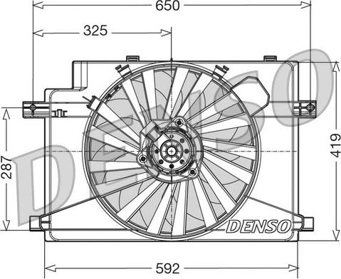 Denso DER01006 - Ventola, Raffreddamento motore autozon.pro