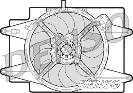 Denso DER01002 - Ventola, Raffreddamento motore autozon.pro