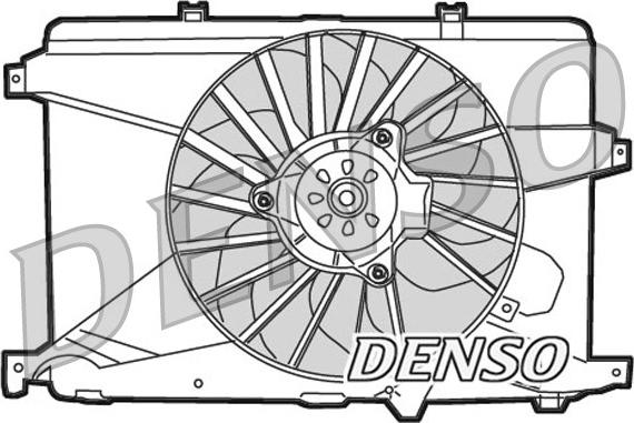 Denso DER01014 - Ventola, Raffreddamento motore autozon.pro