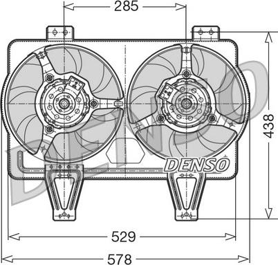 Denso DER01016 - Ventola, Raffreddamento motore autozon.pro