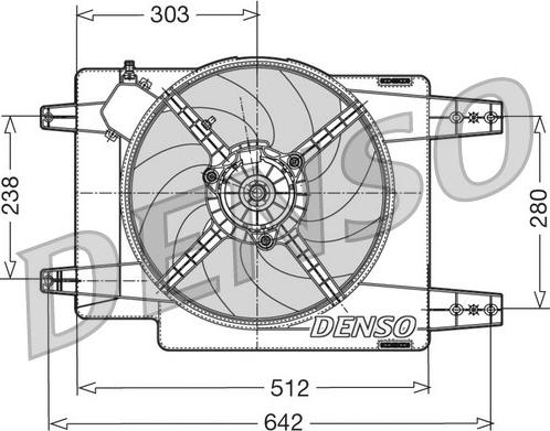 Denso DER01011 - Ventola, Raffreddamento motore autozon.pro