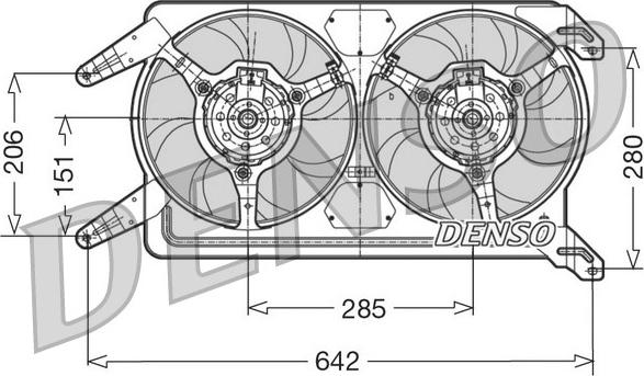 Denso DER01012 - Ventola, Raffreddamento motore autozon.pro