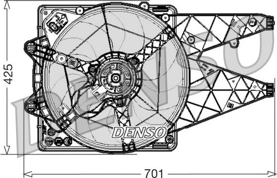 Denso DER01030 - Ventola, Raffreddamento motore autozon.pro