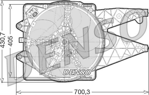 Denso DER01020 - Ventola, Raffreddamento motore autozon.pro