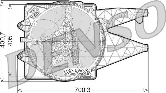 Denso DER01021 - Ventola, Raffreddamento motore autozon.pro