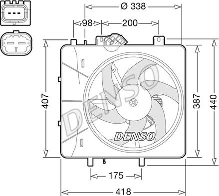 Denso DER07010 - Ventola, Raffreddamento motore autozon.pro