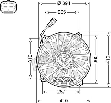 Denso DER07012 - Ventola, Raffreddamento motore autozon.pro