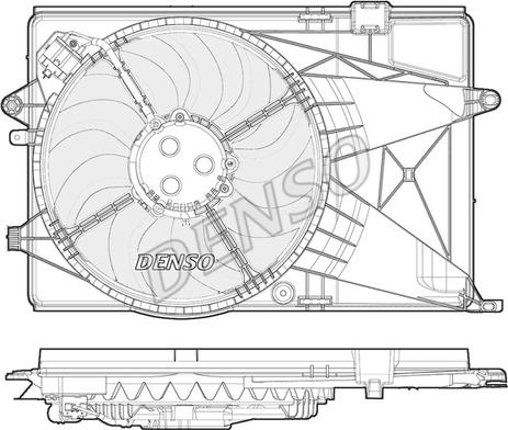 Denso DER15004 - Ventola, Raffreddamento motore autozon.pro