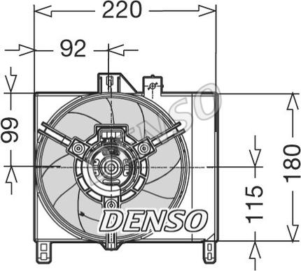 Denso DER16003 - Ventola, Raffreddamento motore autozon.pro