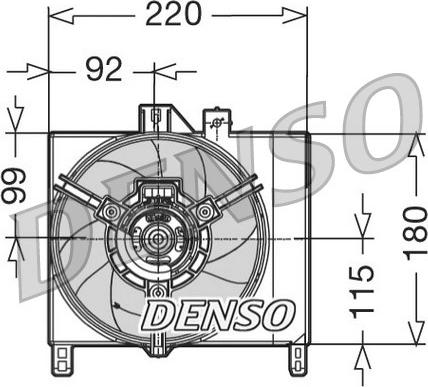 Denso DER16002 - Ventola, Raffreddamento motore autozon.pro