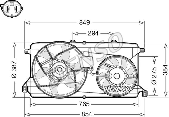 Denso DER10009 - Ventola, Raffreddamento motore autozon.pro