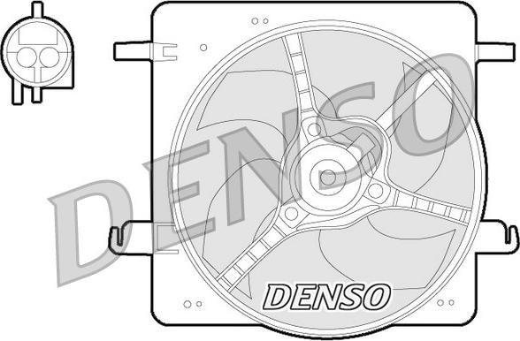 Denso DER10008 - Ventola, Raffreddamento motore autozon.pro