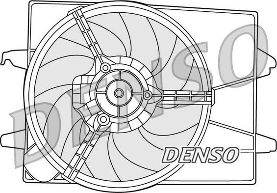 Denso DER10003 - Ventola, Raffreddamento motore autozon.pro