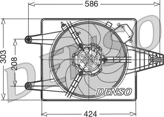 Denso DER13010 - Ventola, Raffreddamento motore autozon.pro