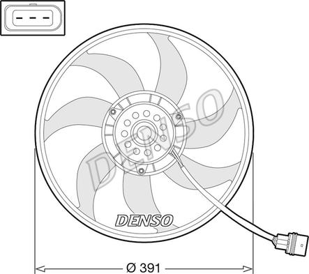 Denso DER32014 - Ventola, Raffreddamento motore autozon.pro