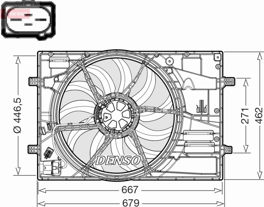 Denso DER32018 - Ventola, Raffreddamento motore autozon.pro