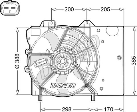 Denso DER21024 - Ventola, Raffreddamento motore autozon.pro