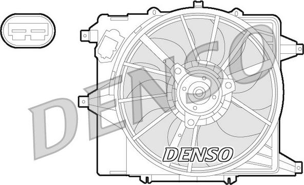 Denso DER23003 - Ventola, Raffreddamento motore autozon.pro