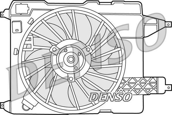 Denso DER23002 - Ventola, Raffreddamento motore autozon.pro