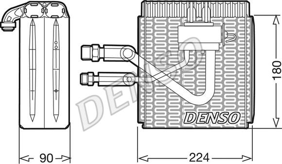 Denso DEV09005 - Evaporatore, Climatizzatore autozon.pro