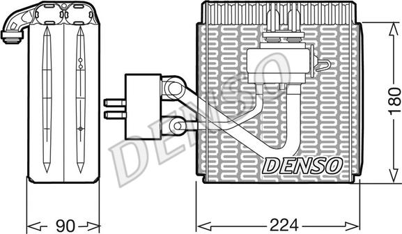 Denso DEV09002 - Evaporatore, Climatizzatore autozon.pro