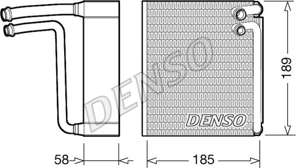 Denso DEV09025 - Evaporatore, Climatizzatore autozon.pro