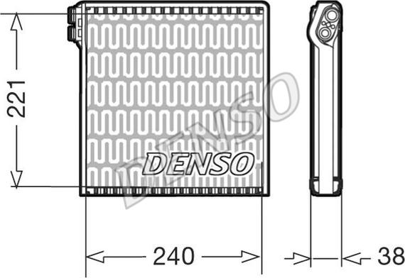 Denso DEV09102 - Evaporatore, Climatizzatore autozon.pro