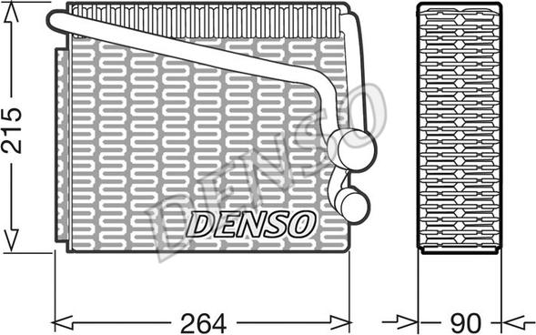 Denso DEV01001 - Evaporatore, Climatizzatore autozon.pro