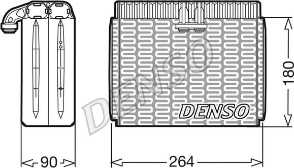 Denso DEV01002 - Evaporatore, Climatizzatore autozon.pro