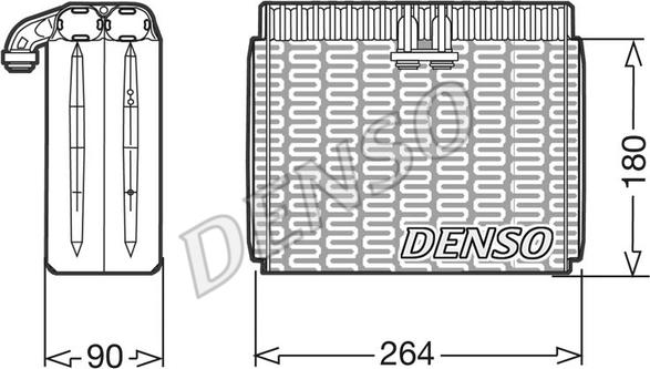 Denso DEV01010 - Evaporatore, Climatizzatore autozon.pro