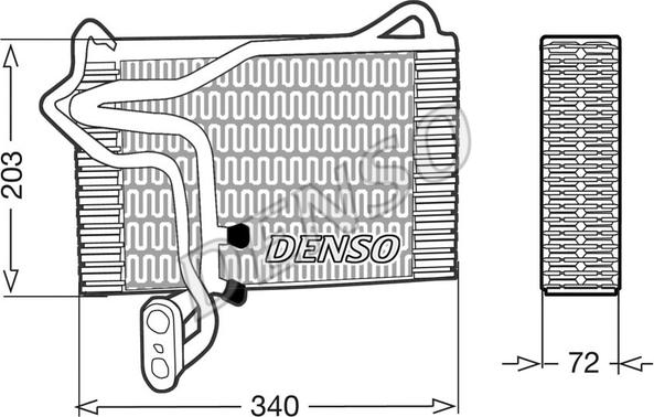 Denso DEV02002 - Evaporatore, Climatizzatore autozon.pro