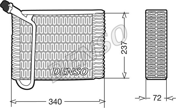 Denso DEV33004 - Evaporatore, Climatizzatore autozon.pro