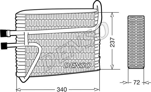 Denso DEV33001 - Evaporatore, Climatizzatore autozon.pro