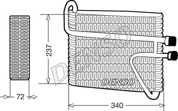 Denso DEV33002 - Evaporatore, Climatizzatore autozon.pro