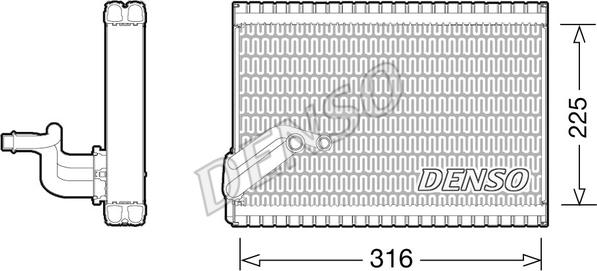 Denso DEV21003 - Evaporatore, Climatizzatore autozon.pro