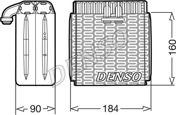 Denso DEV23001 - Evaporatore, Climatizzatore autozon.pro