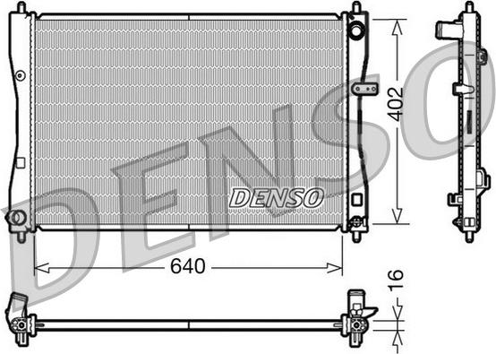 Denso DRM45009 - Radiatore, Raffreddamento motore autozon.pro