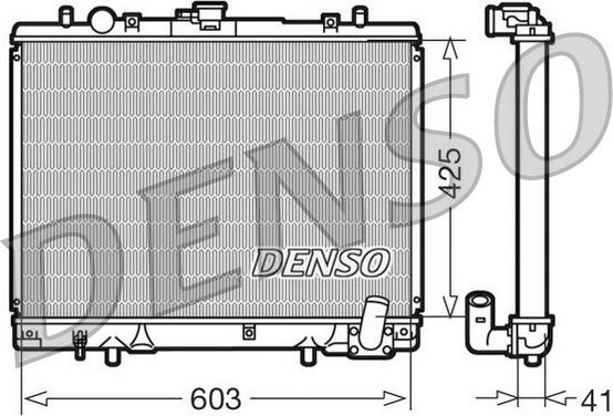 Denso DRM45019 - Radiatore, Raffreddamento motore autozon.pro