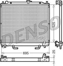 Denso DRM45015 - Radiatore, Raffreddamento motore autozon.pro