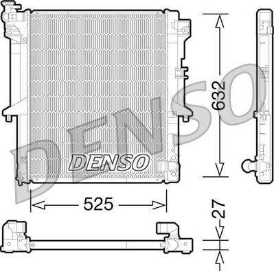 Denso DRM45034 - Radiatore, Raffreddamento motore autozon.pro