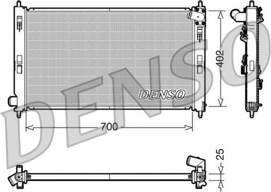 Denso DRM45032 - Radiatore, Raffreddamento motore autozon.pro