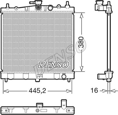 Denso DRM46067 - Radiatore, Raffreddamento motore autozon.pro