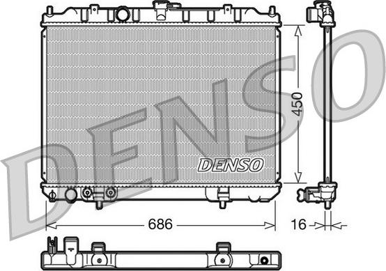 Denso DRM46005 - Radiatore, Raffreddamento motore autozon.pro