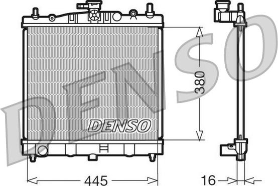 Denso DRM46002 - Radiatore, Raffreddamento motore autozon.pro