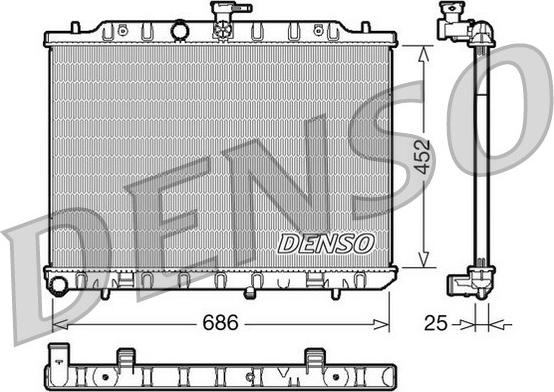 Denso DRM46007 - Radiatore, Raffreddamento motore autozon.pro