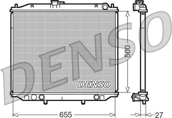 Denso DRM46020 - Radiatore, Raffreddamento motore autozon.pro